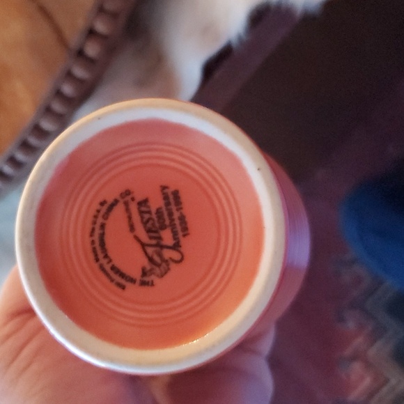 Fiestaware Persimmon Permotional Set "1996"Water Pitcher and Tumblers - Picture 6 of 10